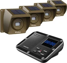 Solar Driveway Alarm Wireless outside 1800Ft Range, Outdoor Motion Sensor & Dete