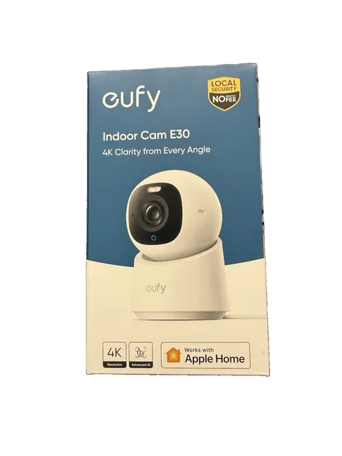 eufy Indoor Cam E30 4K WiFi Security Camera AI Tracking Apple Home New Sealed