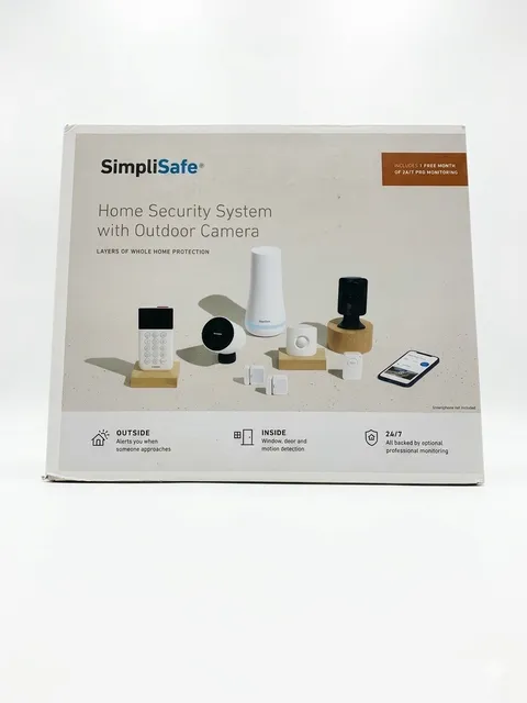SimpliSafe 8-Piece Home Security System Indoor Outdoor Cameras Keypad New In Box