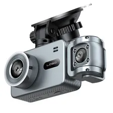 2IN Car 4K WiFi Dash Cam Video Recorder Parking Monitoring Lens Angle Adjustable