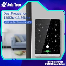 Dual RFID 125Khz+13.56MHz NFC Reader Outdoor Access Control Keypad IP67 Waterpro