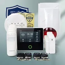 HOMSECUR Wireless WIFI 4G LCD Burglar Intruder Alarm System+PIR+5*Door Sensor