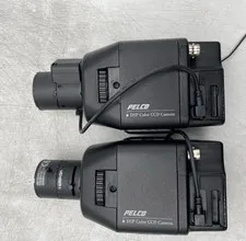 LOT OF 2 PELCO COLOR CAMERA CC3701H-2