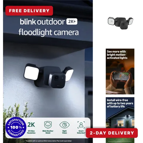 Blink Outdoor 2K+ Floodlight Camera - Wireless Security System