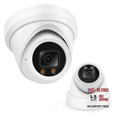 4K PoE Turret Dome Camera (8MP STARVIS) with Turret Dome 8MP 247 Color
