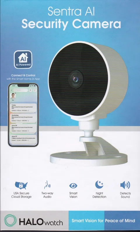 Sentra AI HALOwatch Security Camera IPC113-WHT 2MP WiFi New Sealed & WIRELESS