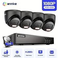 ANNKE 8CH 3K Lite DVR 1080P Video Security Camera System Night Vision 1TB