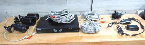 Complete Set Night Owl Security System, Untested, Parts Only
