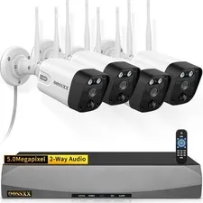 (2026 New) 5MP Wireless Security Camera System, 10CH Expandable NVR with 4 Du...