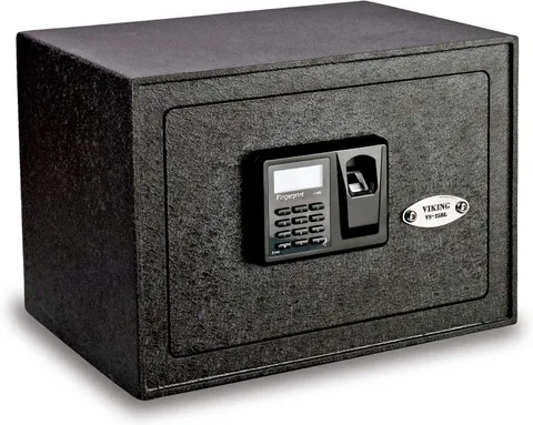 Fingerprint Home Safe with 32-Print Access, Adjustable Shelf, LED Light