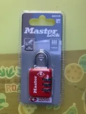 Master Lock 19mm COMBINATION PADLOCK 3-Digit Metal Body 4631D