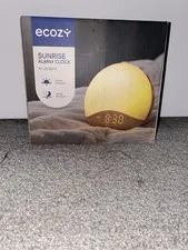 ecozy Sunrise Alarm Clock, White Noise Sound Machine, Upgraded Backlit Button...