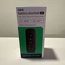 Blink - Battery Doorbell 2K+ Wireless video doorbell, 2K resolutio... Brand New