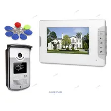 7" Video Door Entry Security Intercom with IR Night Vision for Home Security