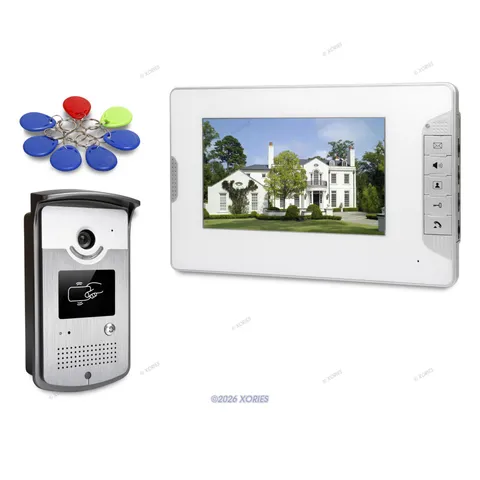 7" Video Door Entry Security Intercom with IR Night Vision for Home Security