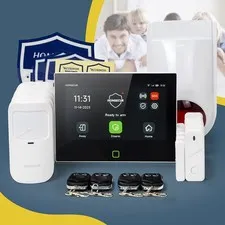 HOMSECUR Wireless WIFI 4G LCD Home Security 7" Alarm System+Pet-Immune/Friendly