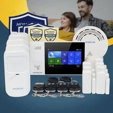 HOMSECUR Wireless WIFI 4G GSM RFID Burglar Intruder Alarm Pet Friendly System