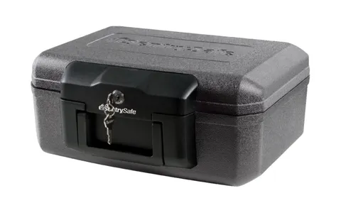 New Sealed SentrySafe 1200 Fire Resistant Security Chest Lock Box w/ Keys