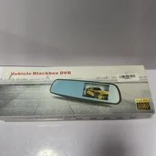 Vehicle Blackbox DVR, which is a rearview mirror with an integrated dash camera.