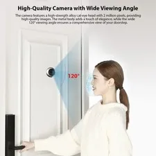 3.97-inch Peephole Camera For Apartment Door 2MP LCD Digital Peephole Viewe OSEQ