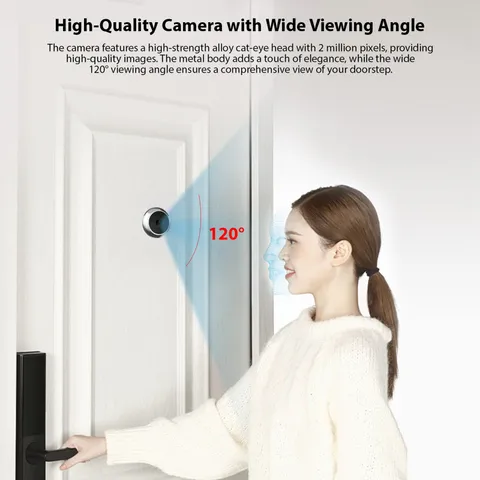 3.97-inch Peephole Camera For Apartment Door 2MP LCD Digital Peephole Viewe OSEQ