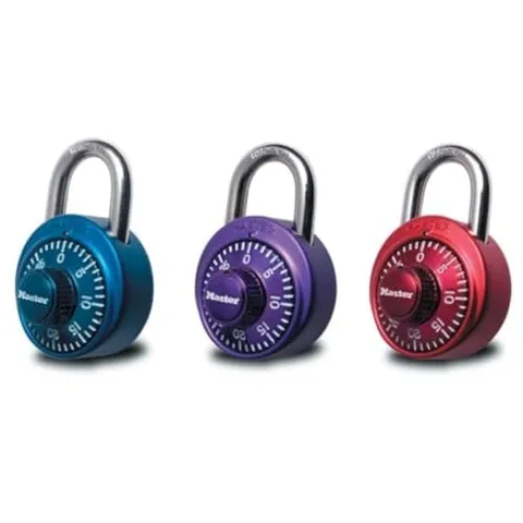 Master Lock 1530DCM Locker Lock Combination Padlock, 1 1 Pack, Colors may vary