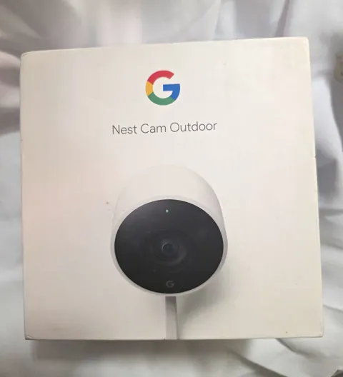 Google Nest Cam Outdoor Wired WiFi 1080p Night Vision White