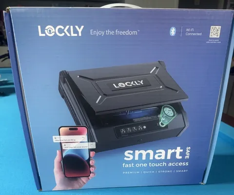 Lockly Smart Safe 0.096-cu ft Safe Box with Biometric Lock PGV528WMB