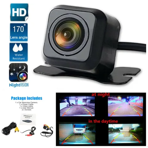 Mini 170° Car Truck Parking Rear View Reverse Backup Camera Kit