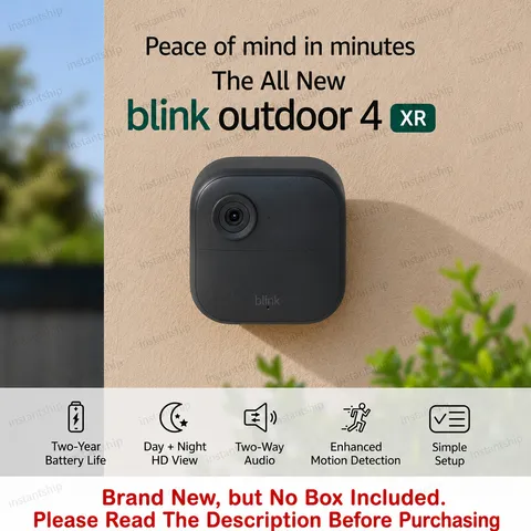 Blink Outdoor 4 XR 4th Gen Camera Wireless Smart HD Security Black Add-on Camera