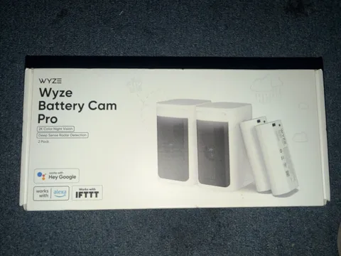 Wyze Battery Cam Pro 2K Color Night Vision/Radar Detection 2 Pack WYZECOP-RB2PK