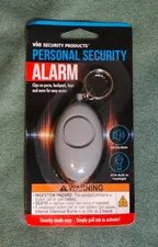 Via Security Products Personal Security Alarm 100dB Keychain LED Flashlight New