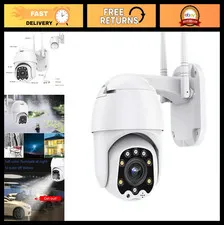 1080P Outdoor PTZ WiFi Security Camera - Home Surveillance, Motion Detection, Ni