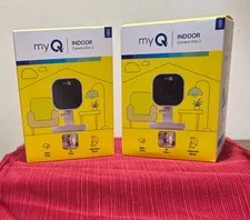 myQ Indoor Camera Gen2 Access Monitoring In & Outdoor Garage Home Night Day 2 Pk