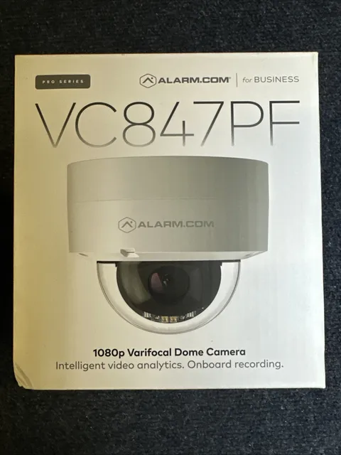 Alarm.com ADC-VC847PF Camera IP Dome 2MP (1080p) 3.2-9.8 mm Lens IP67 PoE