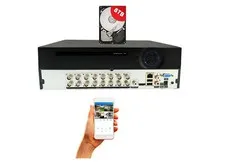 Evertech 16 Channel 8TB H.265 AHD TVI CVI Analog Security Camera Video Recorder
