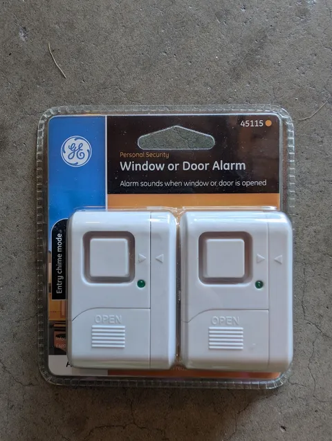 GE 45115 2pk Wireless Window Or Door Alarm New