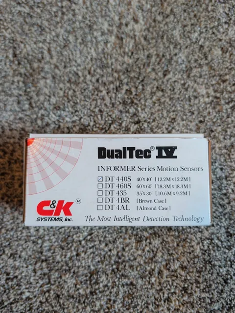 DualTec IV DT 440S Motion Sensor 40X40 New In Box C&K Systems