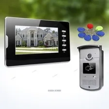 7" Wired Video Door Entry Call System with IR Night Vision for Home Security