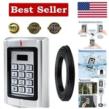 Outdoor Universal Wired Keypad with 16Ft Cable for Gate Opener, 12-24V Sound ...