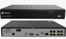 Camius 8CH Network Video Recorder NVR IP/Network HDMI VGA USB RJ-45 Black