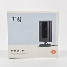 Ring Indoor Plug-In 1080p Security Camera 2nd Gen w/ Privacy Cover Charcoal