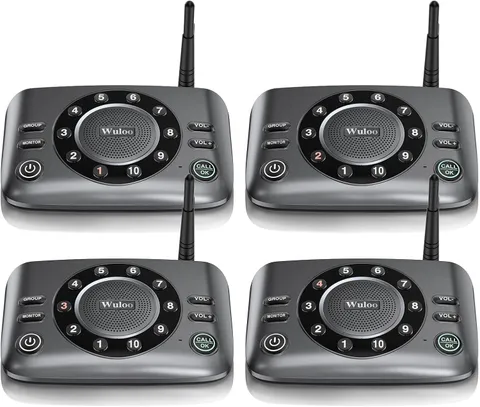 Hands-Free Intercoms Wireless for Home Business, Upgrade Two Way Audio Intercom