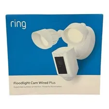 Ring Floodlight Cam Wired Plus Outdoor 1080p Camera White New Sealed