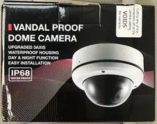 Vandal Proof Security Dome Camera 2-4mp Hi res IP68 Outdoor rated Water Proof