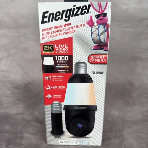 ENERGIZER Smart 5GHz WiFi Light Bulb PT Security Camera 2K 1000 Lumens New
