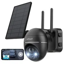 5MP Security Cameras Wireless Outside, IP65, 2-way talk，Works with Alexa