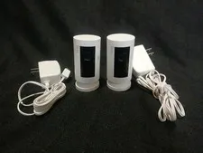 Ring Indoor Cam Plug-In HD Security Camera 5UM4E5 W/ Power Cable Lot Of 2 TESTED