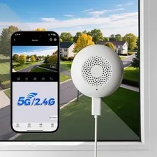 3MP 2K Window Camera, 5G & 2.4GHz WiFi Indoor Camera for Home Security with A...