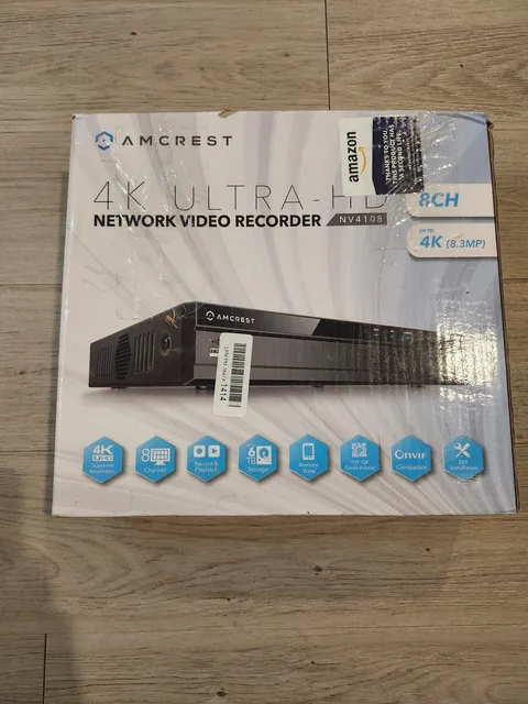 Amcrest NV4108 4K Ultra-HD 8-Channel Network Video Recorder